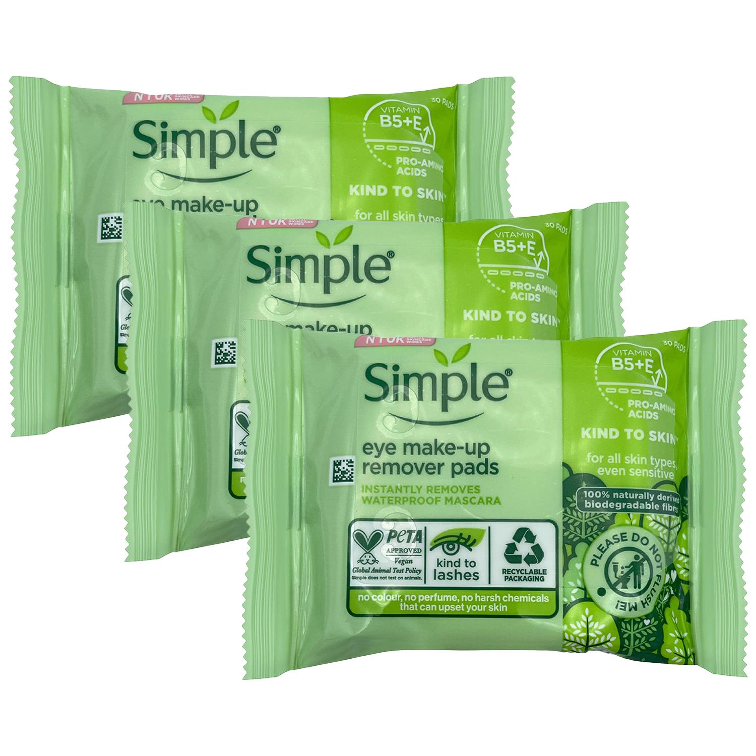 Kind To Skin Eye Make-up Remover Pads | Set-of-3