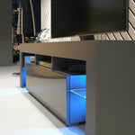Aria Tv Unit 160cm With Led Lights | Dark Grey