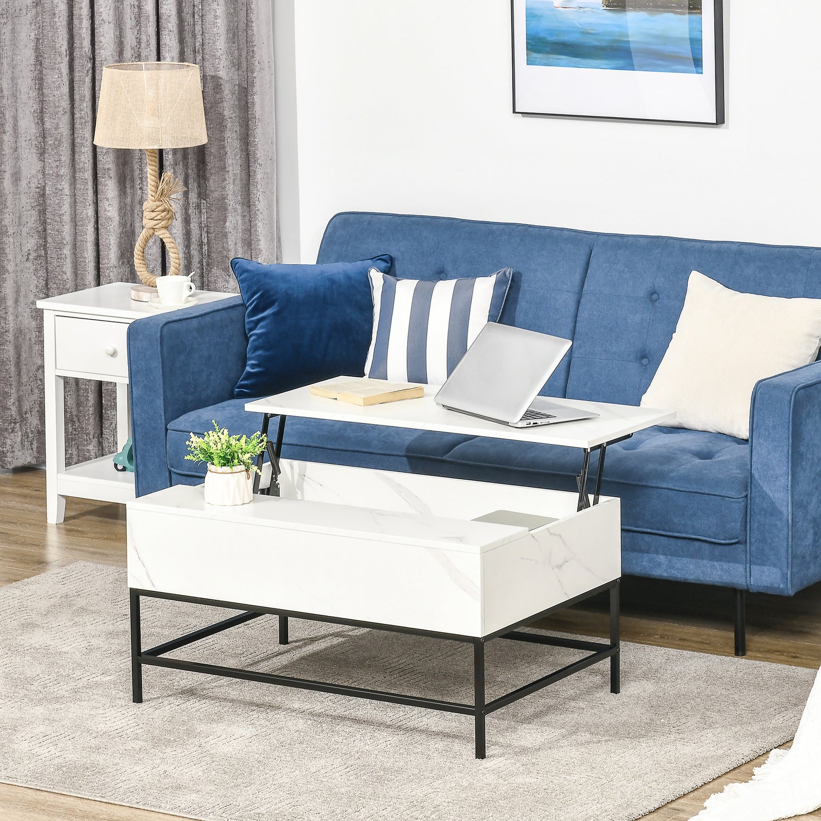 Lift Top Coffee Table With Hidden Storage