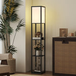 HOMCOM 3-tier Floor Lamp, Bulb Not Included, Black