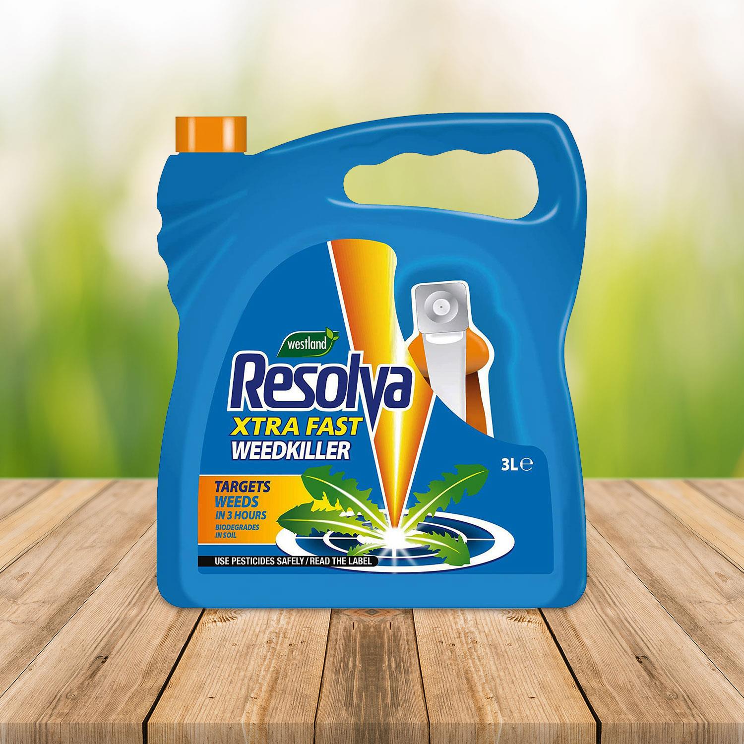 Xtra Fast Ready To Use Weedkiller For Home & Garden Use, 3 Litres | Blue