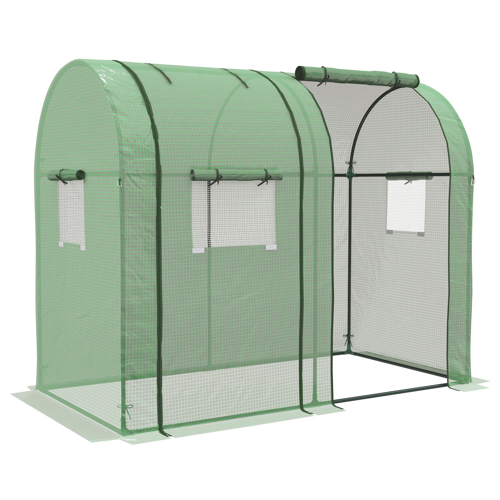 Tomato Greenhouse W/ Roll-up Doors 185x94x150cm