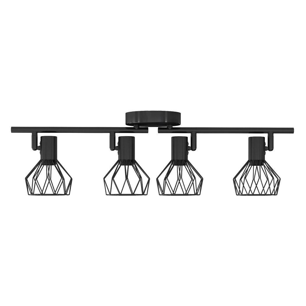 Emitto Led Spot Ceiling Light 4-way Adjustable Vintage Black Metal E14 Fixture