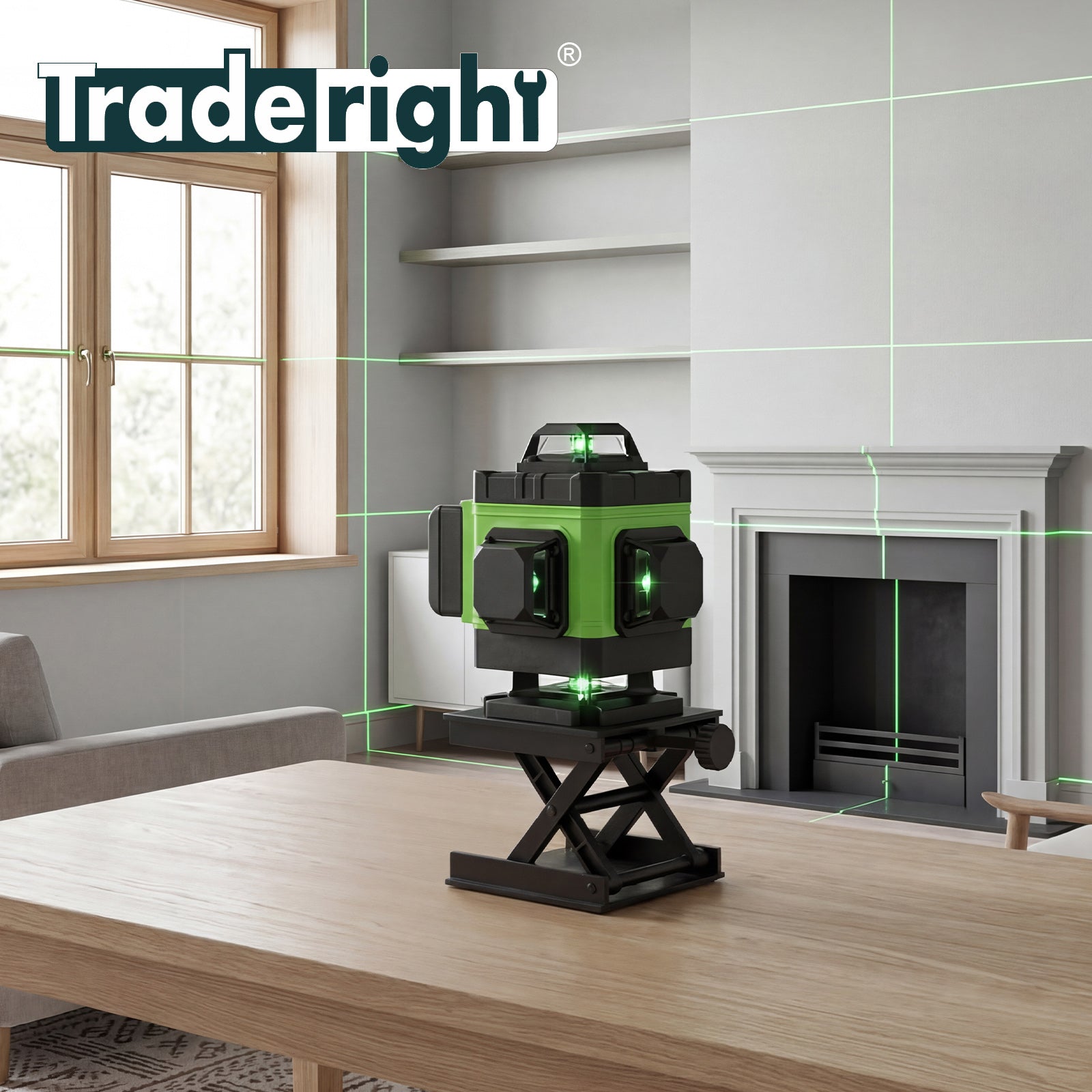 16 Line Laser Level 4d Green Cross Line Self Leveling Rotary Measure | Green