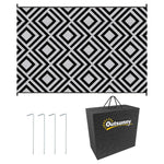 Reversible Rug W/ Carry Bag 182x274cm | White