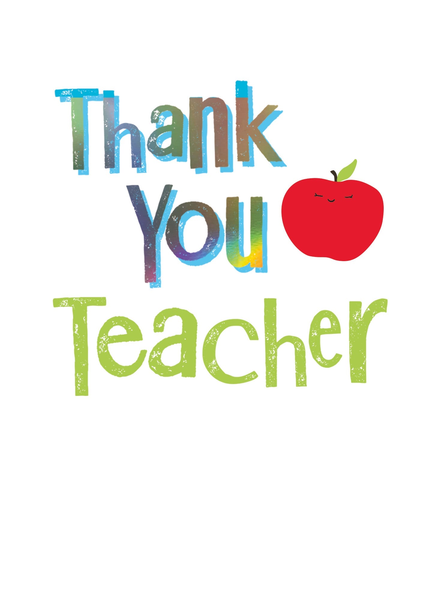 Thank You Teacher Card Official Product