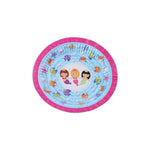Mermaid Design 7inch 12 Disposable Paper Bowls For Picnics, Parties & Barbecues