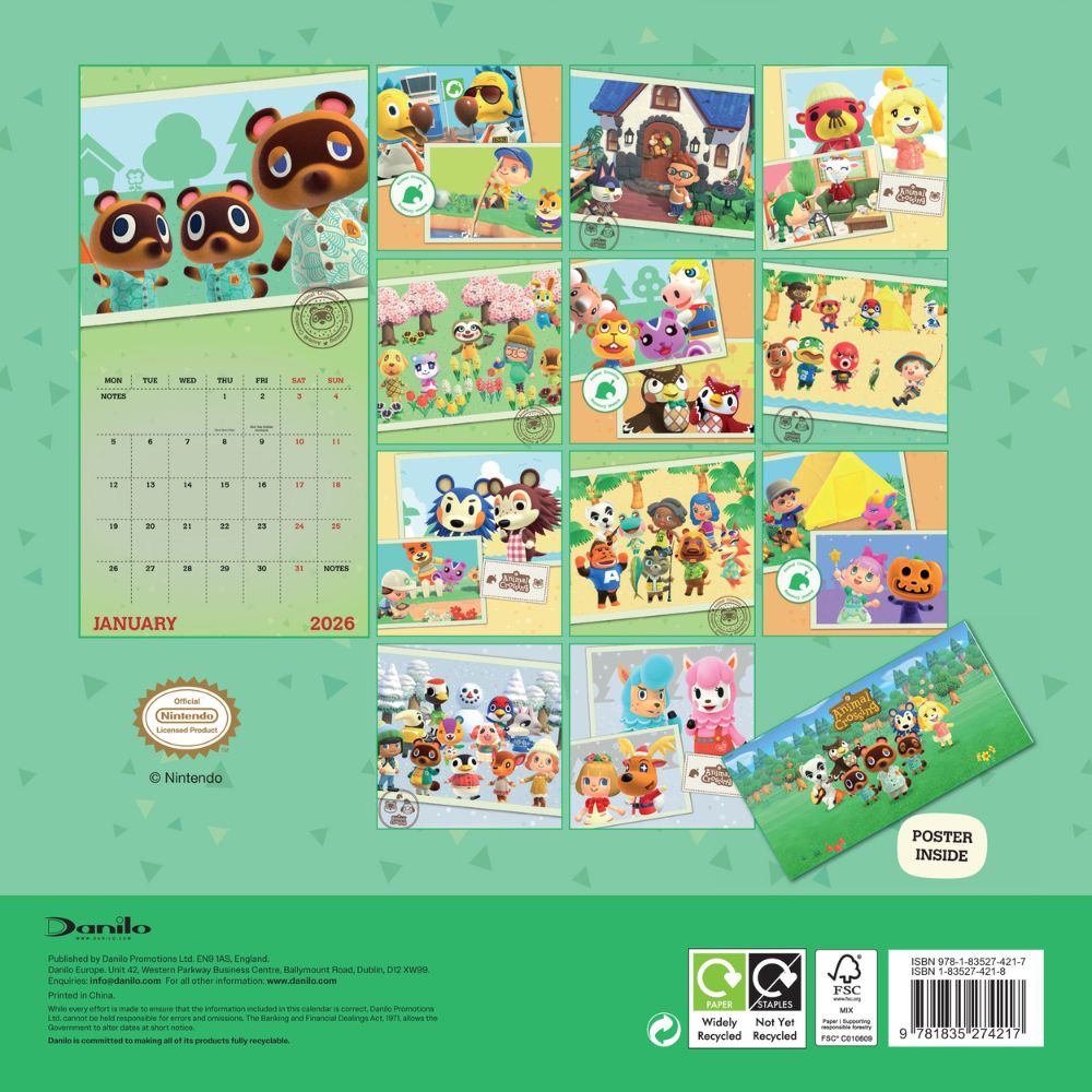 2026 Square Calendar Official Product