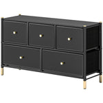 Fabric Chest Of Drawers, Pu Leather, Bedroom