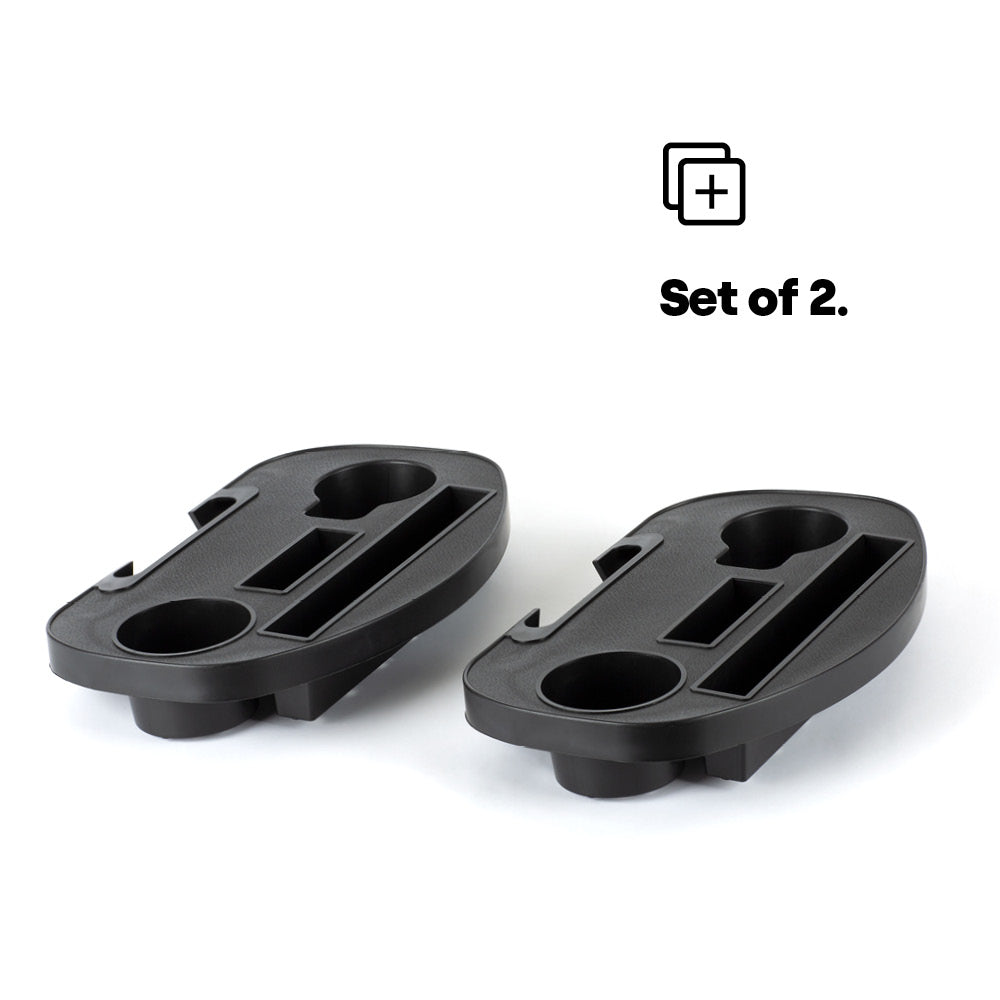 Fineway 2 Pack Chair Side Table Tray Drink Phone Tablet Holder