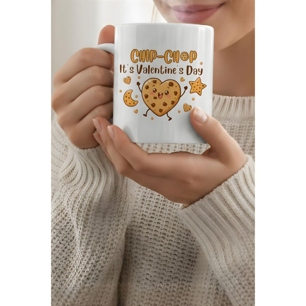 Dyzi It’s Valentine’s Day Chip-chop Printed Mug Valentine’s Day Gift