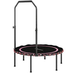40'' Foldable Fitness Trampoline Rebounder With Handle | Pink