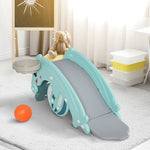 3-in-1 Baby Rocking Horse Portable Slide Basketball Hoop, Age 1.5-3