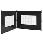 Gazebo Side Panels For 3x3(m) Or 3x4m Pop Up Gazebo, 2 Pack | Black