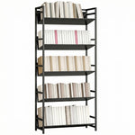 Bookcase Anti-slip Design 5-tier | Black