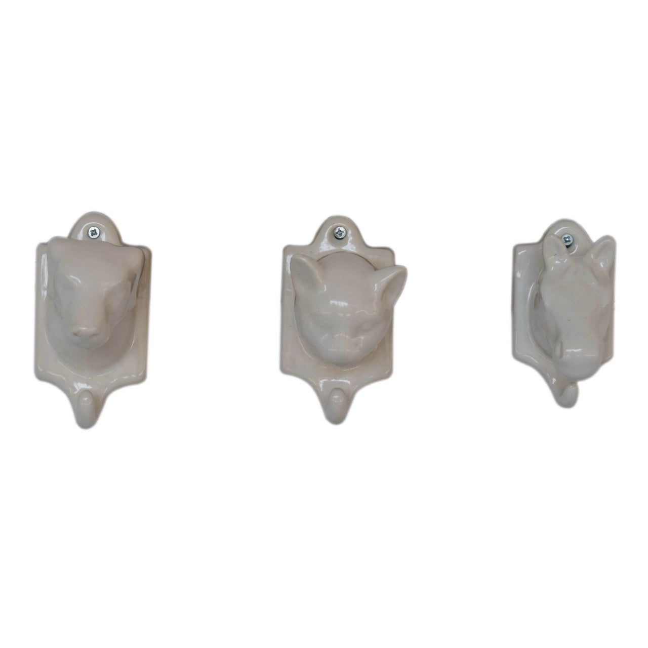 Assorted Animal Wall Hooks Set Of 3