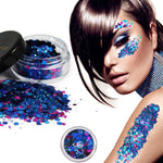 Envie Chunky Glitter Mermaid 10ml Pot 5g Cosmetic Body Face Festival Teal Blue
