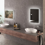 kleankin Illuminated Bathroom Mirror With Led Lights Defogging Film