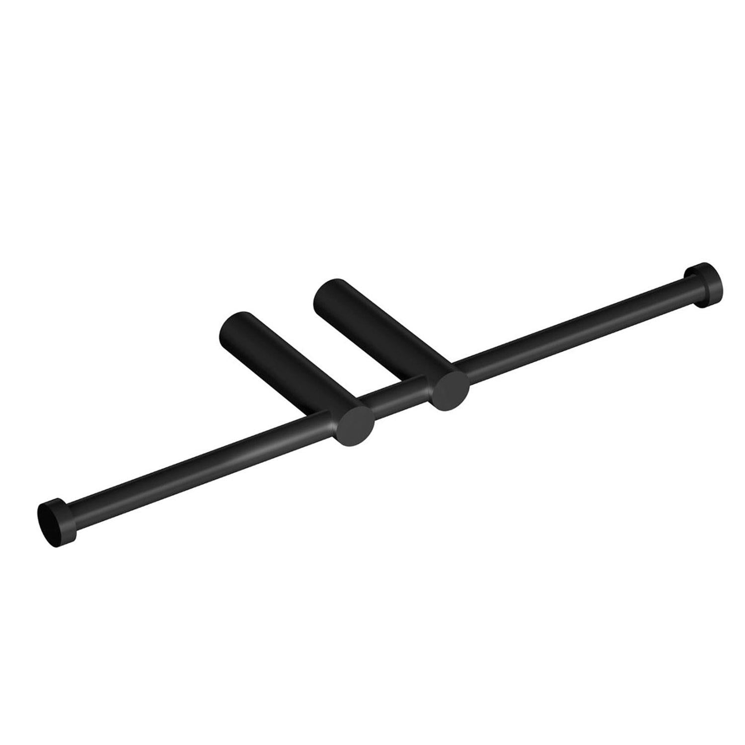 Double Paper Holder Without Cover Matt Black Logic