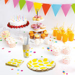 Cheetah 40 Piece Party Tableware Set Lemons