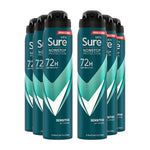 Men Anti-perspirant 72h Nonstop Protection Sensitive Deodorant, 6pk, 250ml | 6