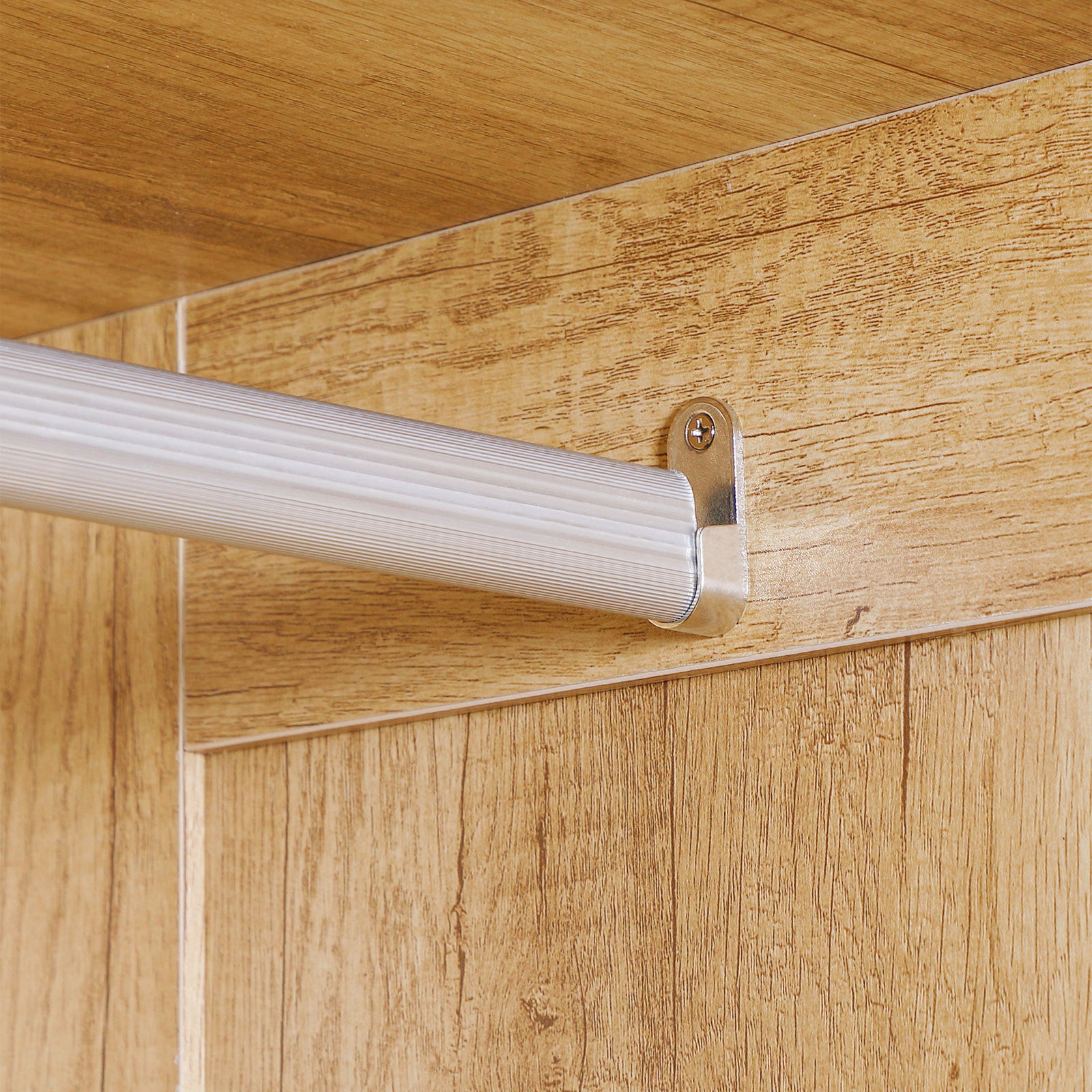2 Door Wardrobe With 2 Drawers And Hanging Rail For Bedroom