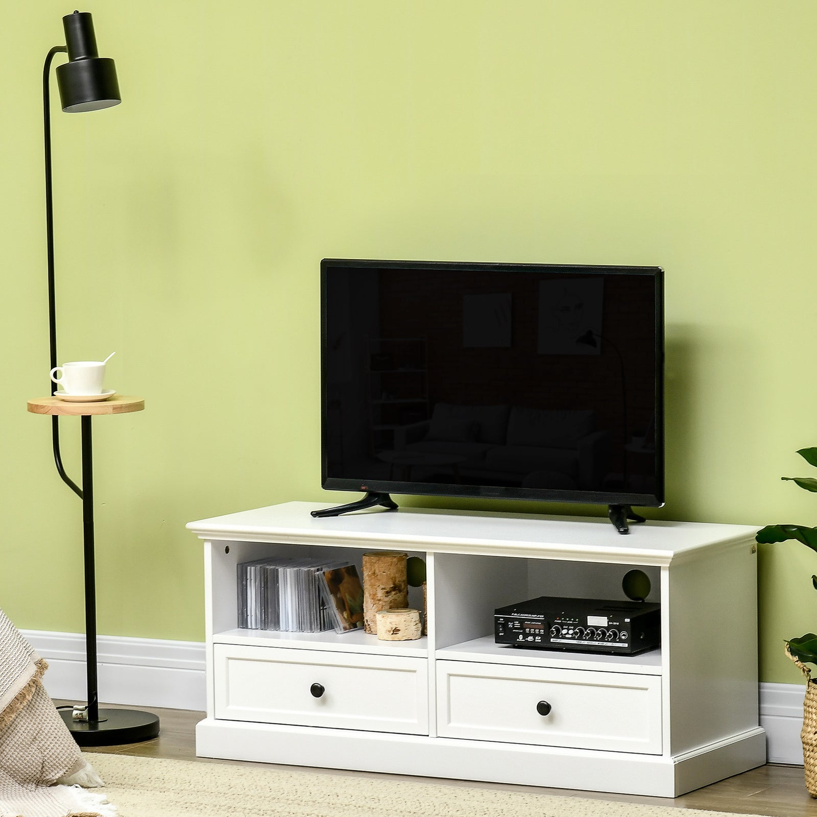 Tv Stand For 45-inch Tvs With Drawers White