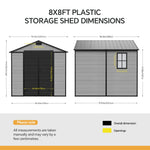 Breeins 7x8 Ft Large Garden Storage Shed