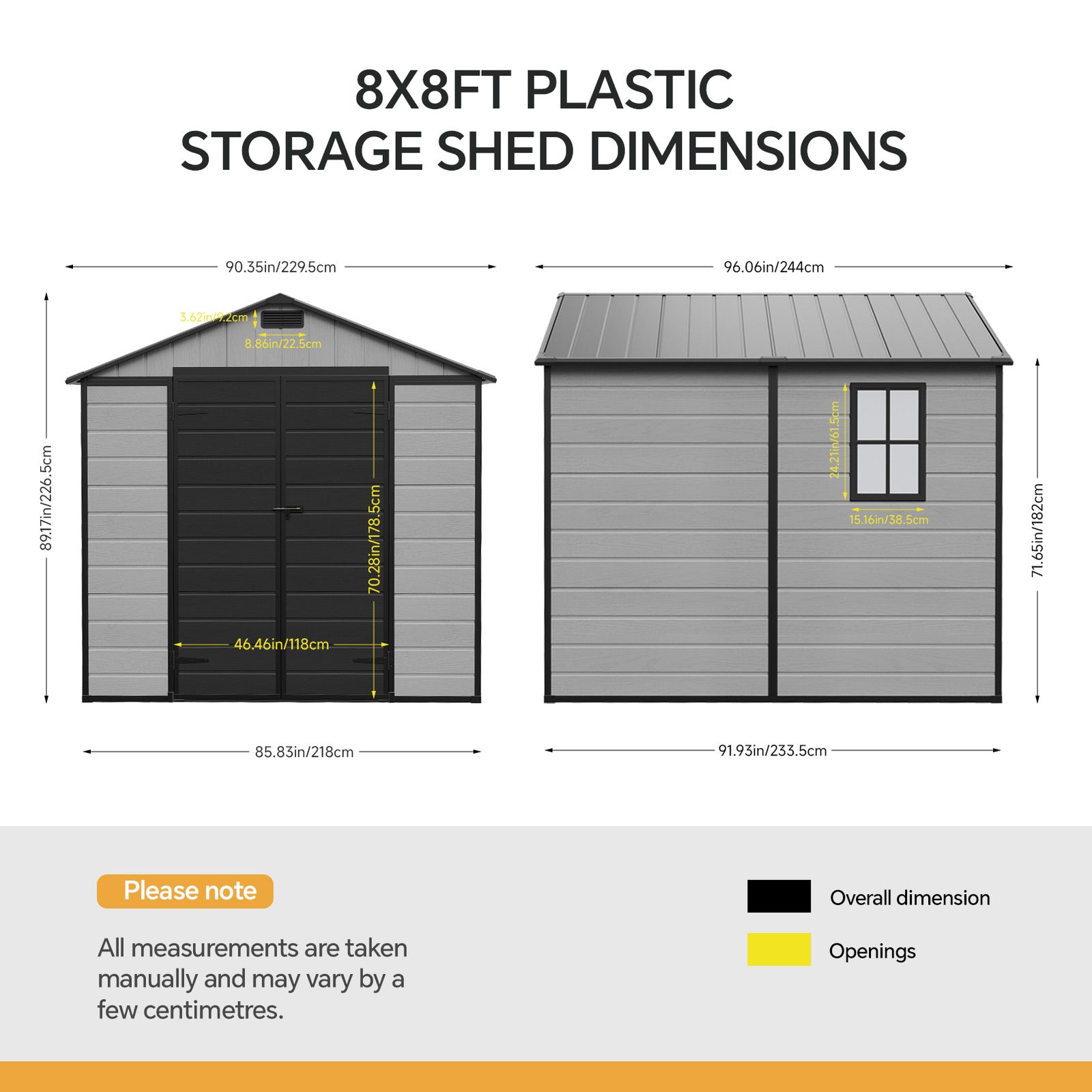 Breeins 7x8 Ft Large Garden Storage Shed