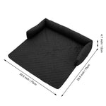 75x75cm Waterproof Pet Bed Furniture Protector Mat Dog Sofa Cover With Pillow | Black