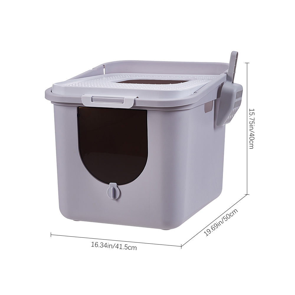 Extra Large Top-entry Fully Enclosed Cat Litter Box