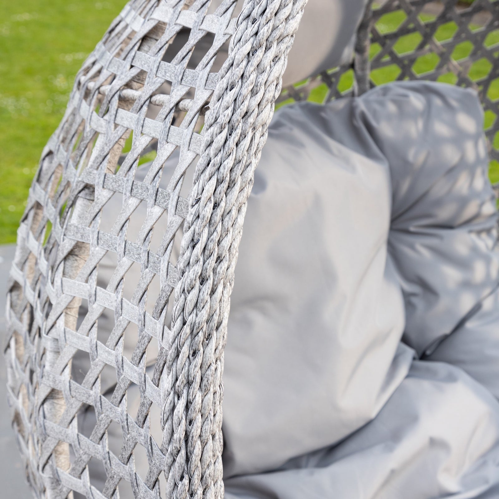 Oakley Double Swing Egg Pod Chair | Light Grey