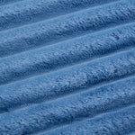 Cozy Striped Throw Blanket Soft Double-sided Use, Warm, Fade-resistant & Easy To Clean | Large | Blue