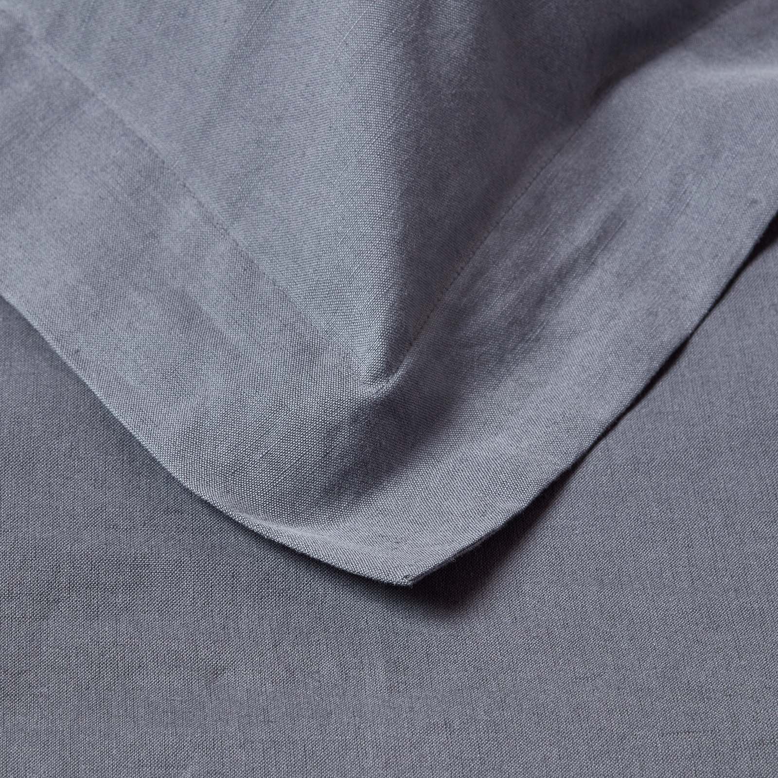Linen Oxford Pillowcase | 48 x 74cm | Dark Grey