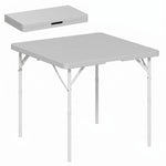 3ft Folding Camping Table W/ 2 Adjustable Height | Dark Gray