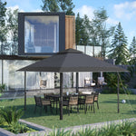 4 X 4m Outdoor Pop-up Canopy Tent Gazebo Adjustable Legs Bag | Gray