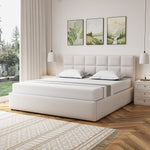 Richwood Fabric Ottoman Bed Frame | Super King | Beige