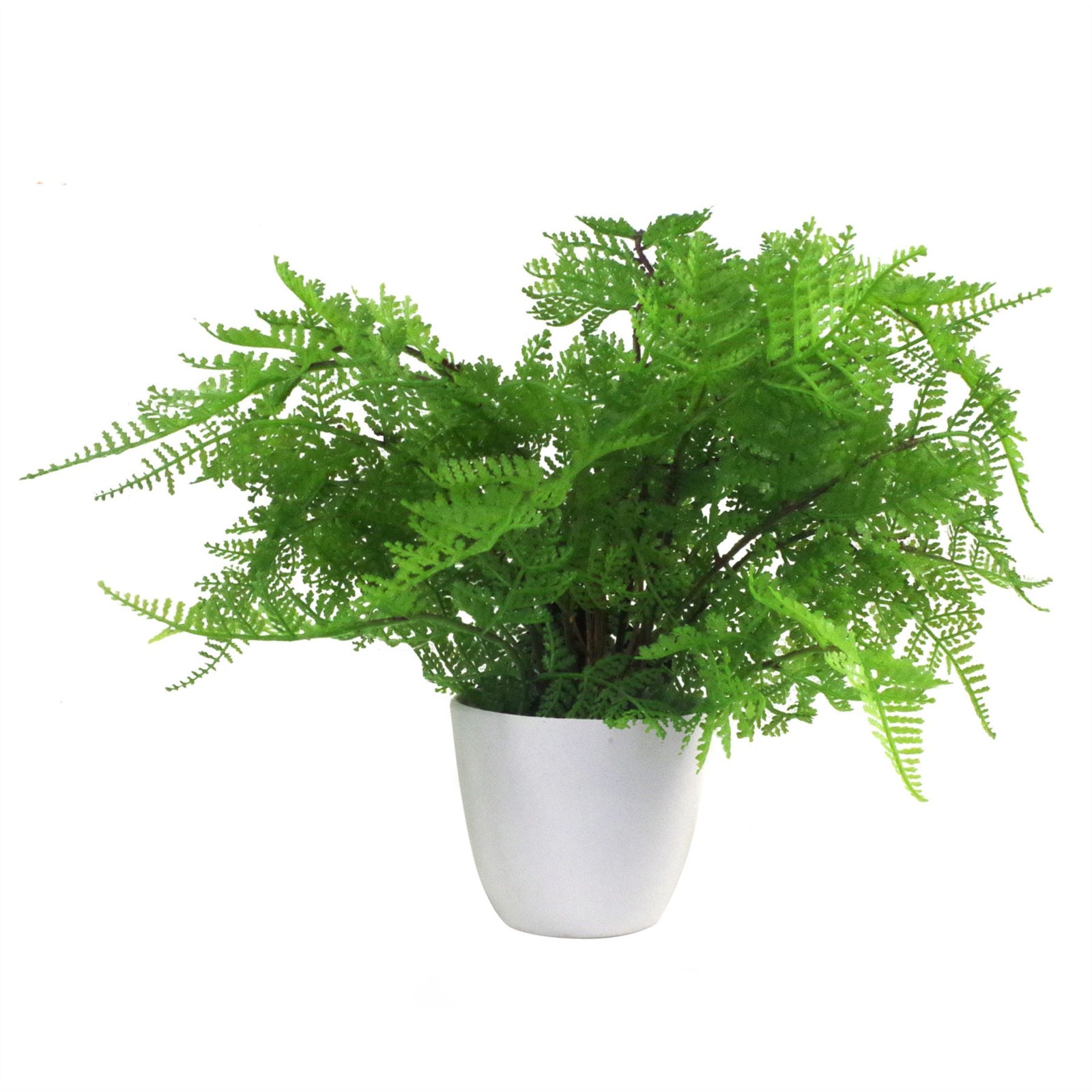 30cm Artificial Potted Lady Fern (athyrium Filix-femina)