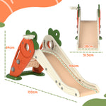3 In 1 Kids Slide, Carrot-themed Foldable Indoor Slide For 1-3 Years