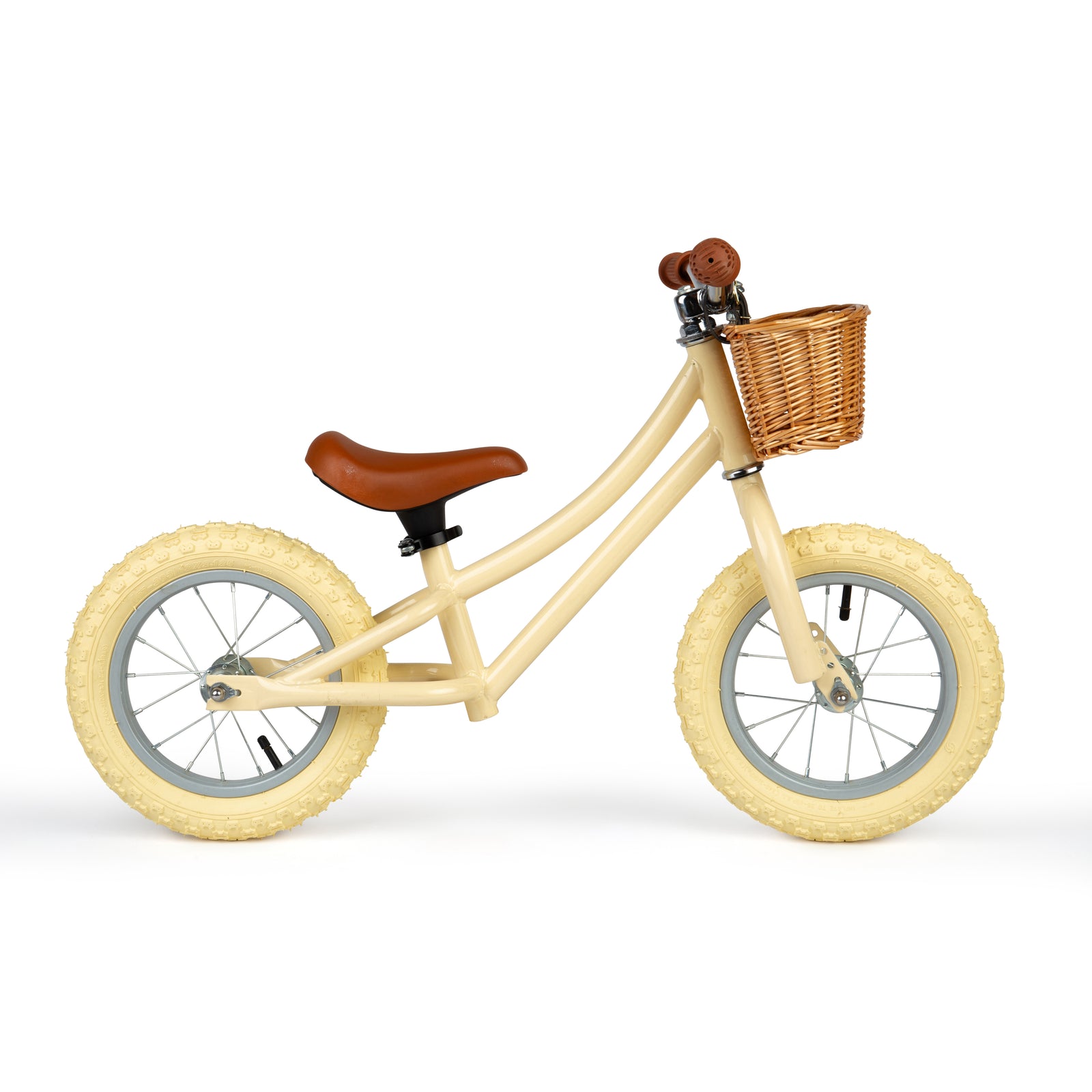 Bigjigs Toys Cream Balance Bike For Toddlers