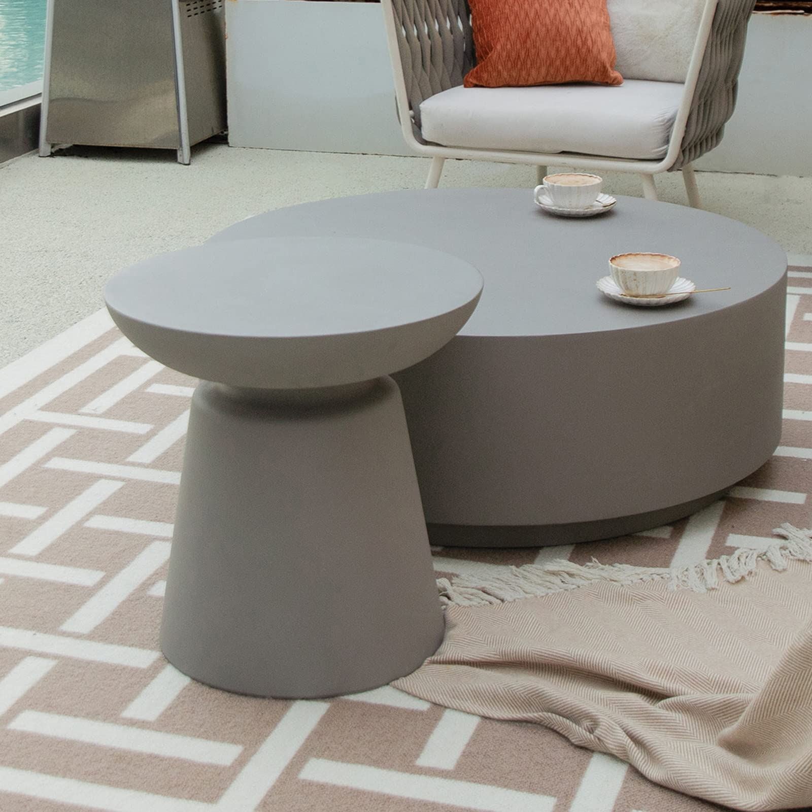Kylix Grc Side Table | Space Grey