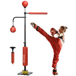 140-205cm Boxing Bag Freestanding Punching and Kicking Bag | Red