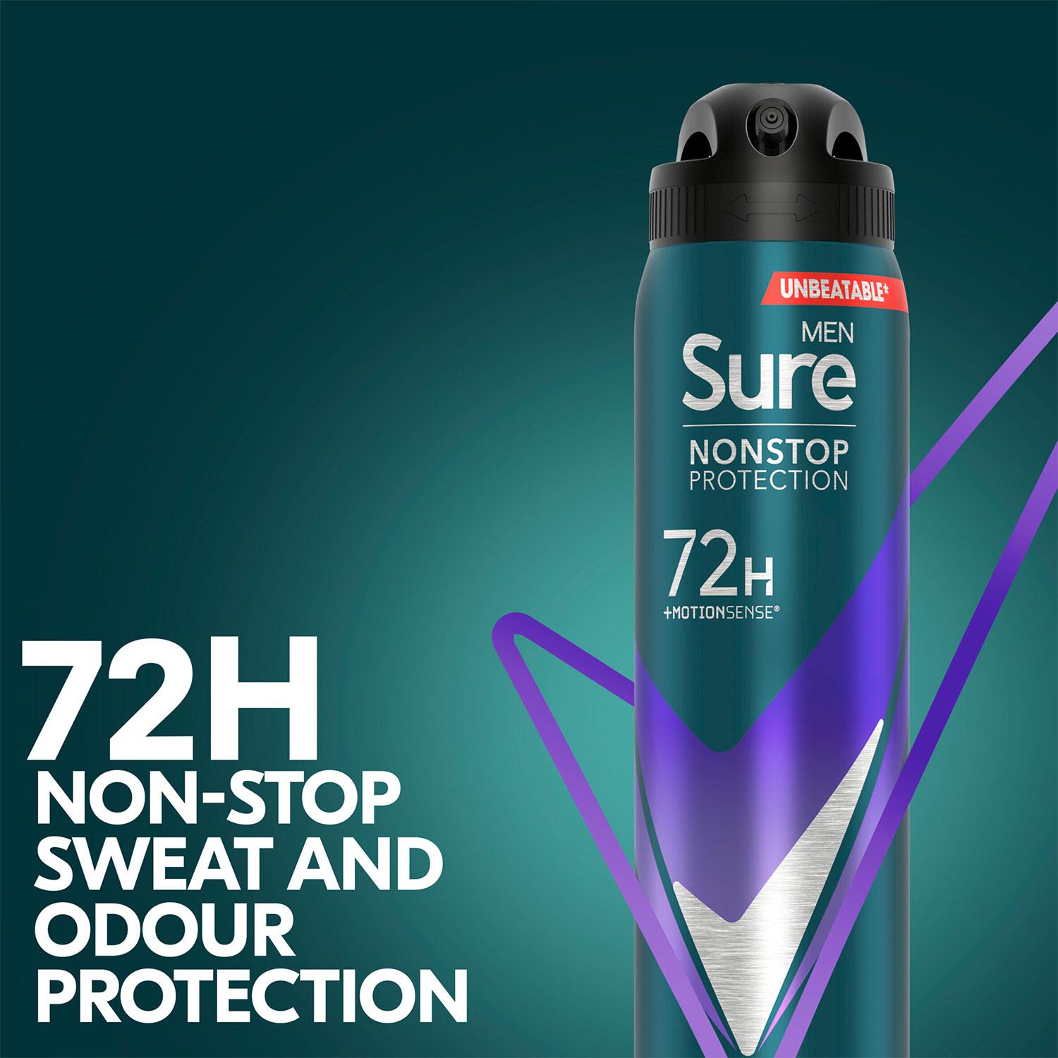 Men Anti-perspirant 72h Nonstop Protection Active Dry Deodorant, 3pk, 250ml | 3