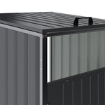 Metal Outdoor Garbage Bin Shed For 1 Trash Bin