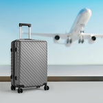 Lightweight Hardside Travel Suitcase With Spinner Wheels | Silver