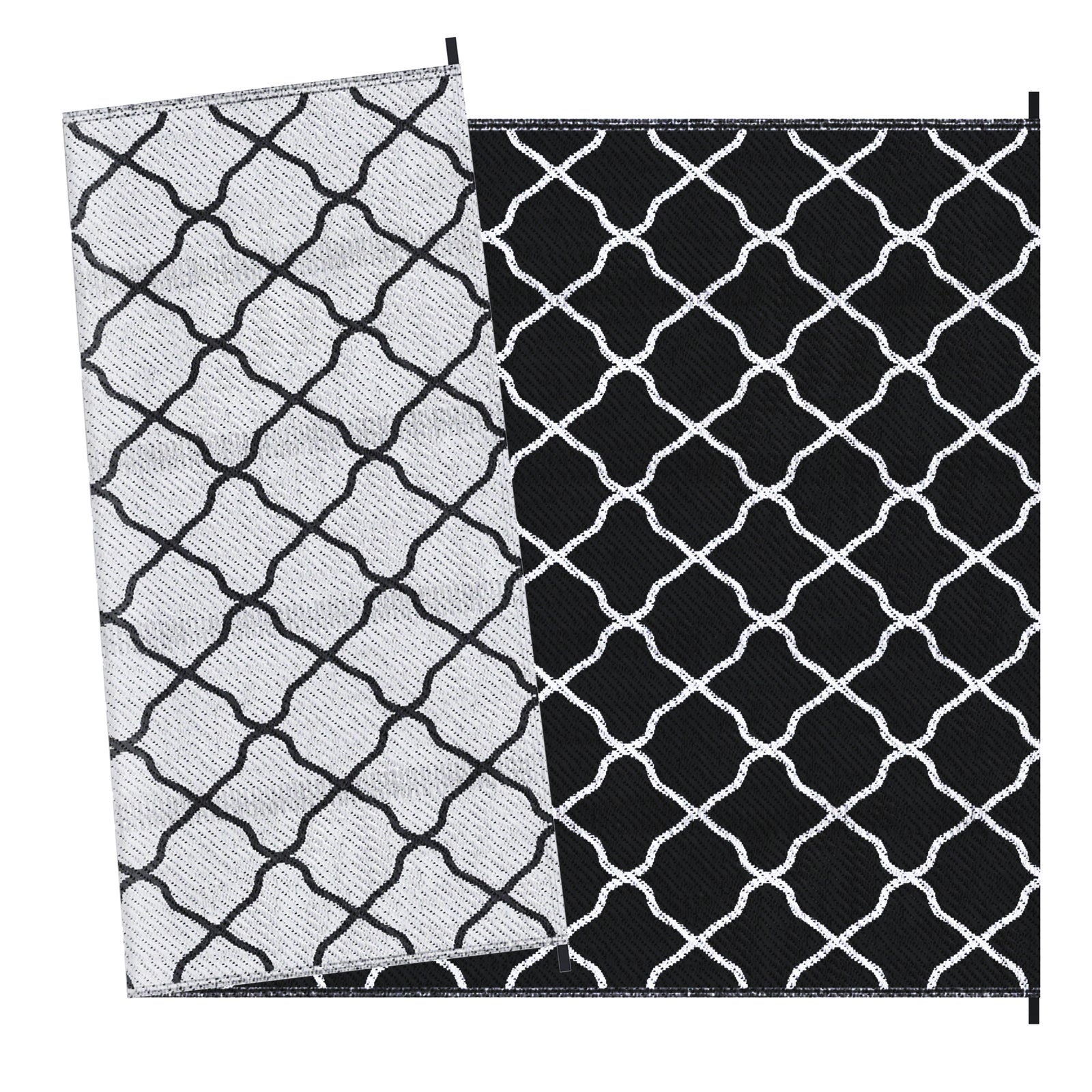 Reversible Rug W/ Carry Bag 182x274cm | Black