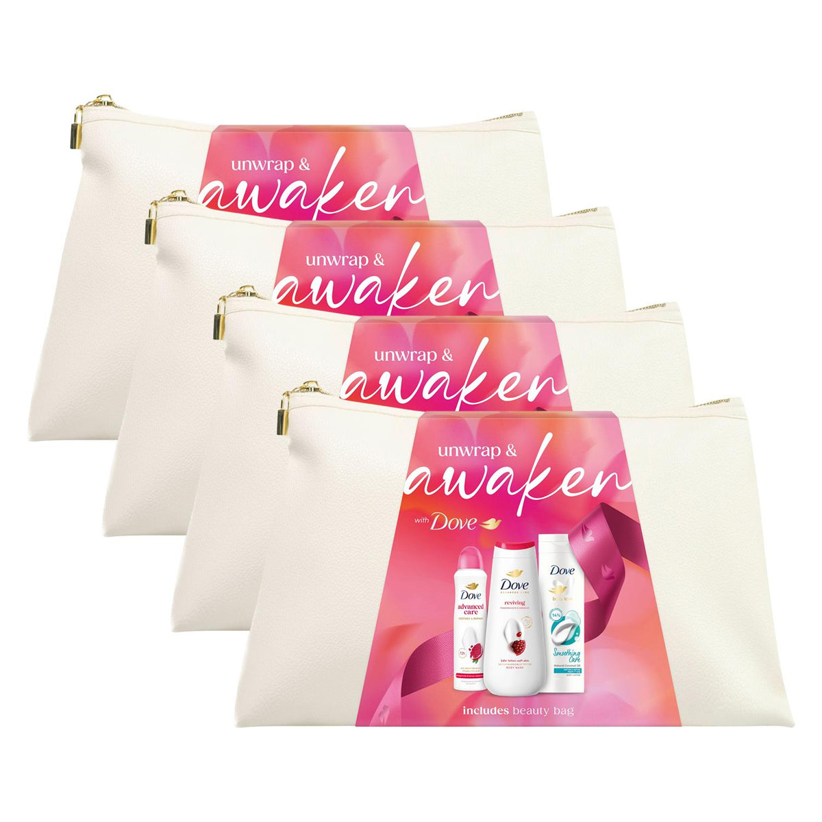 Awaken Beauty Bag Gift Set For Her With Body Wash And Body Lotion | Set of 4