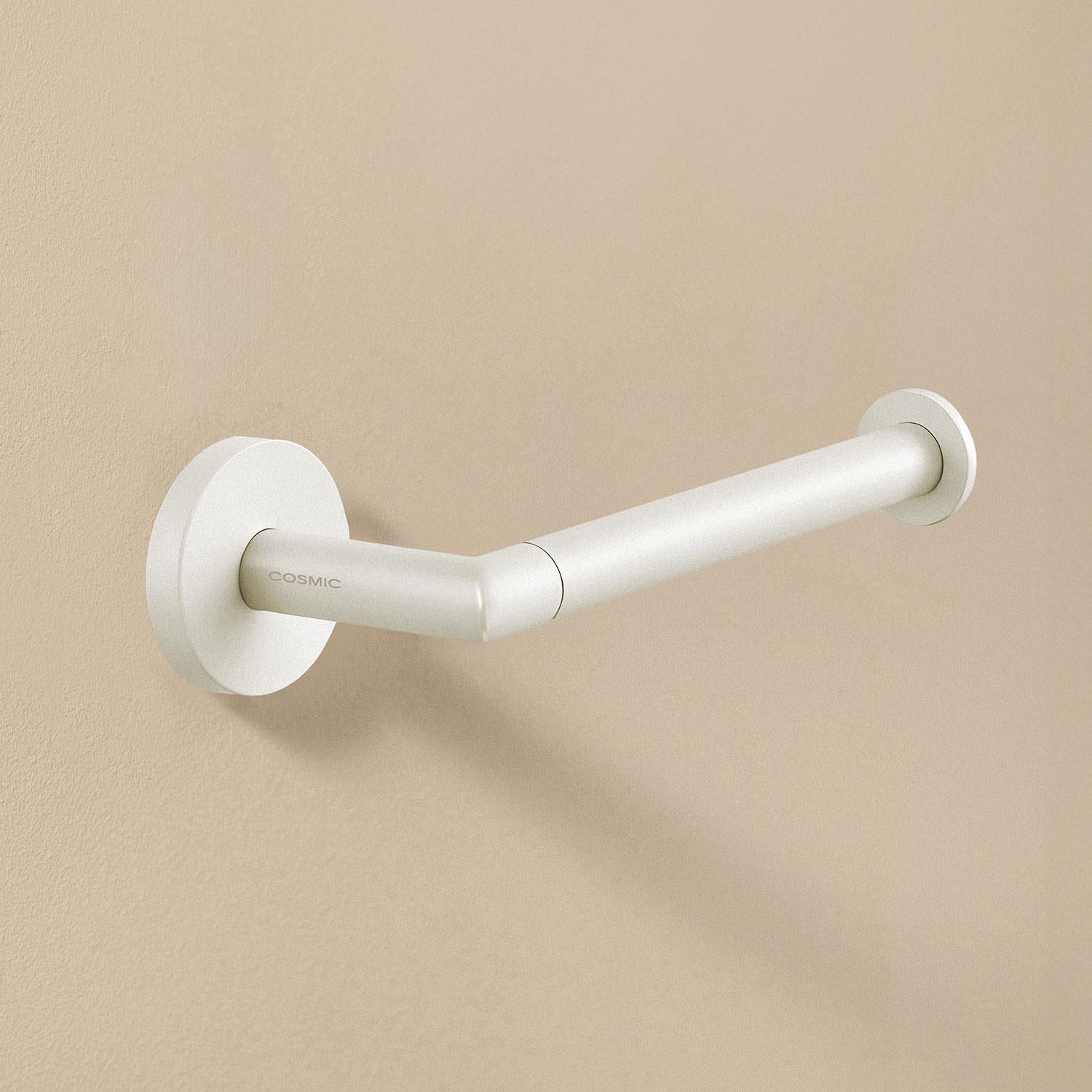 Toilet Roll Holder, Hidden Fixings, Start Collection | Matte White