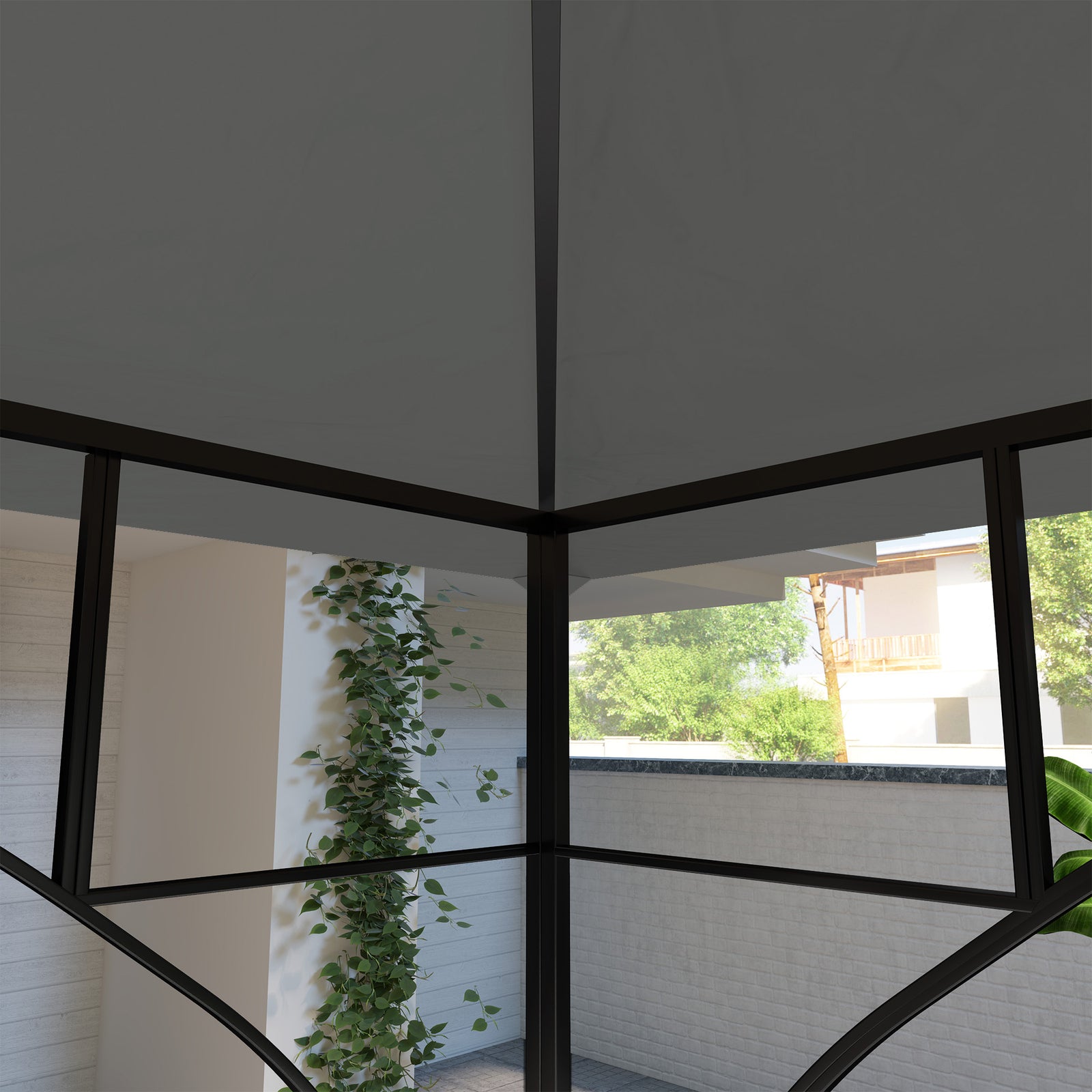 Gazebo Canopy Replacement Cover 3 X 3(m) 2-tier Roof Top
