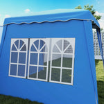 2.4x2.4m Pop Up Gazebo With 2 Sidewalls And Carry Bag | Blue